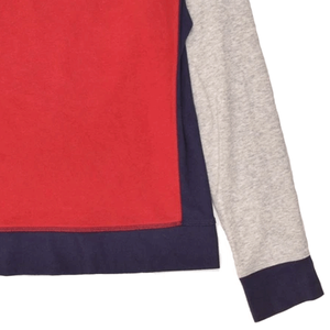 Sudadera de cuello redondo de mezcla de algodón rojo para mujer, Top básico informal con impresión Digital para invierno - Product Image 5