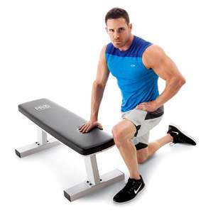 Marcy Adjustable Steel Metal Home Gym Workout <b>Bench</b> Modern Flat Board <b>Weight</b> Lifting Foldable Design for Exercise Fitness - Product Image 2