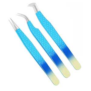 Pince à épiler anti-magnétique en acier inoxydable de superbe qualité pointes de fibre breloques amovibles personnalisables pour le maquillage - Product Image 1