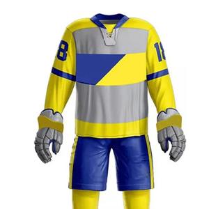 Nuevos adultos usan cómodo uniforme de hockey sobre hielo impresión por sublimación ropa deportiva uniforme de hockey sobre hielo - Product Image 4