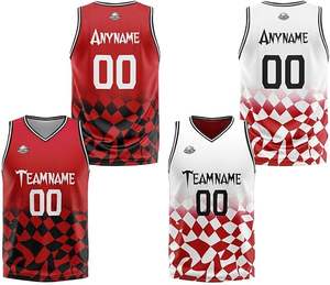 Personalizado Reversible Baloncesto Jersey Pantalones Cortos Uniformes Poliéster Uniformes Impreso Logo Alta Calidad Uniforme Ropa Deportiva industria - Product Image 4