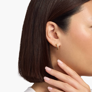 Modernos y Románticos Pendientes de Aro con Moissanita Brillante, Oro de 10K, Elegantes, con Brillo Duradero, Corte Brillante de Lujo para Mujer - Product Image 5