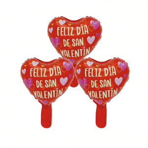 Globos de Corazón Metalizados Feliz Día de San Valentín, 24.5x30.5cm, Bolsa de 12 Piezas - Product Image 2