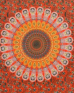 Reine indienne Mandala tenture murale paon plage couverture imprimé ethnique Art tapisseries en gros Aubusson Design - Product Image 1