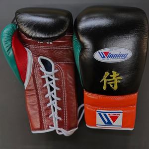 Gants de boxe d'entraînement personnalisés, design gagnant, en cuir véritable, évacuation de l'humidité, vente en gros, fabrication sur mesure, OEM, arts martiaux - Product Image 3
