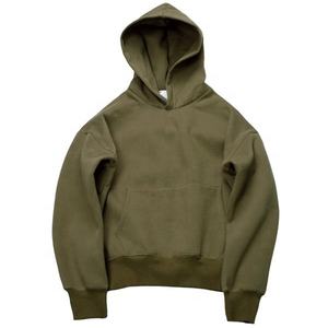 2025 Venta al por mayor personalizado de gran tamaño grueso en blanco peso pesado 400gsm Sudadera con capucha 100% algodón Tallas grandes sudaderas con capucha y sudaderas para hombres - Product Image 3
