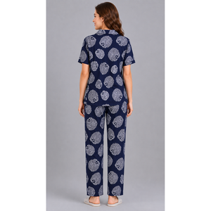 Conjunto de Pijama Evolve X Venus para Mujer, 100% Algodón Dobby Premium, Suave, Transpirable, de Secado Rápido, Estampado, Moderno, de Manga Larga y con Botones - Product Image 5