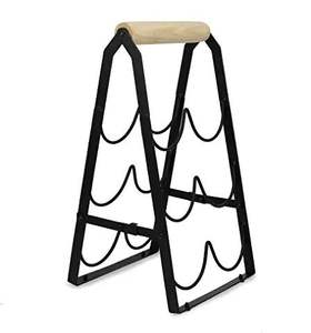 Minimal Iron <b>Wine</b> <b>Rack</b> For Simple Home Bar Setup Providing Functional Storage With Subtle Metal Elegance - Product Image 1