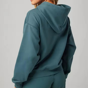 Sweat-shirts de sport surdimensionnés à épaules tombantes personnalisés, pulls à capuche pour femmes, fabricant sur ZOHAN CREATIONS - Product Image 3