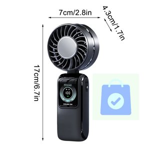 Turbo High-Speed Wearable Handheld <b>Fan</b> Three-Speed <b>USB</b> Rechargeable Portable <b>Mini</b> Personal Cooling OEM BRAND Household Outdoor - Product Image 2