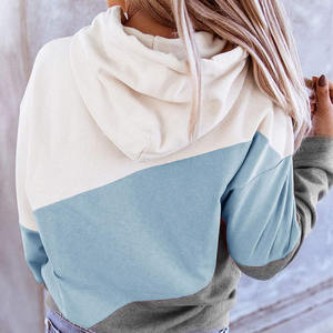 Sudadera con capucha térmica de punto personalizado de alta calidad para mujer, sudadera cálida de algodón para invierno, sudaderas con capucha para mujer - Product Image 4