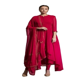 Vente en gros Kanya Fancy Garments Robe Kaftan Imprimée Croisée Fantaisie pour Femme 2022 Cache-maillot de Plage Décontracté en Lin Indien - Product Image 1