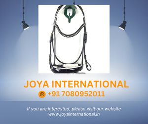 Brida con charol y elementos cosidos redondos, con banda nasal sueca y anatómica - Product Image 2