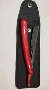 Maquinilla de afeitar de barbero de borde recto azul al por mayor con mango de plástico hoja única de acero inoxidable para afeitado facial y corporal - Product Image 6