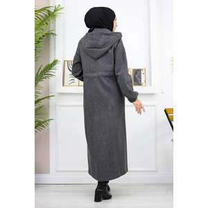 Abrigo de Lana para Mujer con Diseño de Lazo Frontal, Elegante Prenda Exterior Acolchada - Product Image 5