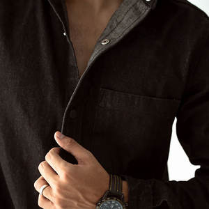 Camisa Vaquera Casual para Hombre en Color Personalizado - Nuevo Modelo de Alta Venta 100% Algodón de Alta Calidad - Product Image 6