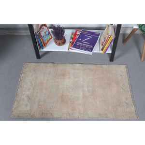 พรมตุรกีขนาดเล็ก 1.8x3.1 ฟุต (54x93 ซม.) สีน้ำตาลลายจุด พรมวินเทจ - Product Image 2