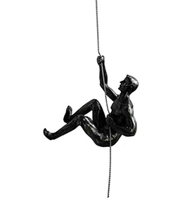 Escalade abstraite humains Figurine décoration murale Sculpture métal artisanat maison bureau décor personnalisé Sculpture OEM artisanat personnalisé - Product Image 6