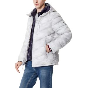 ¡Novedad de 2025! Chaqueta acolchada de invierno Warn para hombre, cazadora acolchada gruesa en blanco con capucha, chaqueta acolchada de burbujas a la venta - Product Image 3
