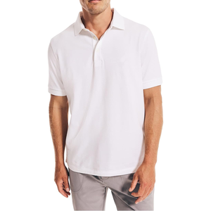 Dernier été 100% coton pour polos pour hommes T-shirt décontracté à manches courtes avec coutures multicolores et respirant - Product Image 1