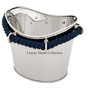 Stockage durable de seau à vin et à glace d'aspect brillant en cristal pour le dessus de table de forme de fruit de couleur argentée de refroidisseur résistant de bière de Champagne - Product Image 2