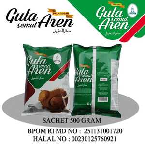 Azúcar de Palma Orgánico Gula Semut Aren, Azúcar de Palma AGP, Bolsa de 500 Gramos, Certificado Halal, Origen Indonesia - Product Image 1
