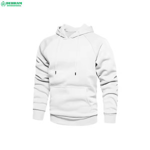 Sweat à capuche unisexe en molleton 100 % coton, teint uni, haute qualité, avec impression thermique en relief, idéal pour l'hiver - Product Image 4