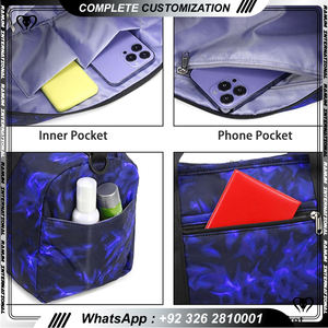 Offre Spéciale unisexe grand sac polochon étanche pour la salle de sport et les voyages motif personnalisé fermeture à glissière multifonctionnel pour le sport de football - Product Image 4