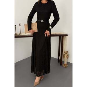 Robe en dentelle noire - Noir - Product Image 4