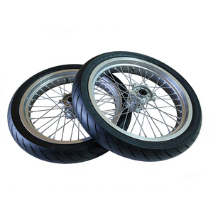 ล้อเซอร์รอน ซูเปอร์โมโต สำหรับอัลตร้าบี ขนาด 17 นิ้ว ชุดล้อสีเงิน ขอบสีดำ สำหรับมอเตอร์ไซค์ไฟฟ้าและจักรยานไฟฟ้า - Product Image 2