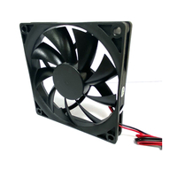 도매 12V DC 브러시리스 모터 축방향 냉각 팬 92x92x15mm 고풍량 플라스틱 블레이드 2000-3000 RPM 23-36.5 DB PWM OEM
