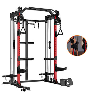 Power Rack multifunción Squat Rack Bancos y bastidores flexibles fáciles de montar para levantamiento de pesas - Product Image 5