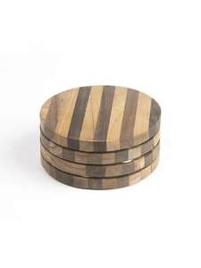 Sous-verre en bois rustique tasse à café vide Logo personnalisé sous-verre en bois de mangue - Product Image 6