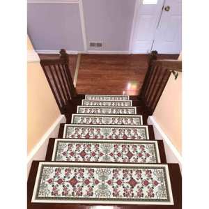 Ethnic Step Rug, Printed Rug, Bohemian, Kilim, Botanical, Personalized, Machine Washable,Goblen - Product Image 4