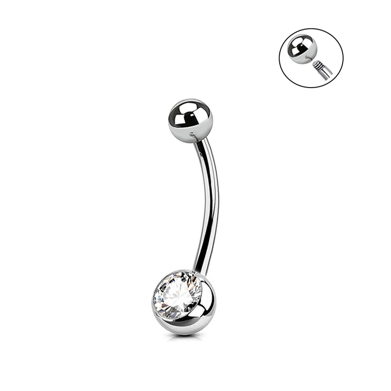 Zircon blanc, une tête