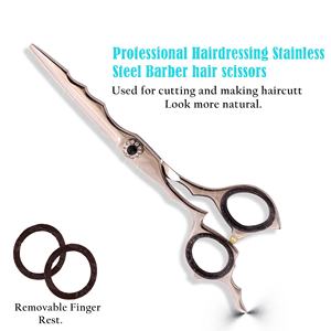 Tijeras de Peluquería Profesionales Japonesas 440C de 7 Pulgadas, Tijeras para Cortar Cabello con Borde Convexo, Mango Ergonómico, Fabricante OEM, Suministro al por Mayor - Product Image 3