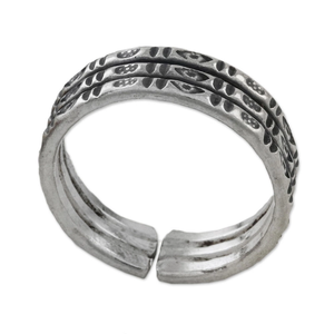 Wholesale Factory Price Unisex Handmade Sterling Silver Geometric Wrap <b>Ring</b> Bohemia Christian Style Fashionable <b>Rings</b> - Product Image 2