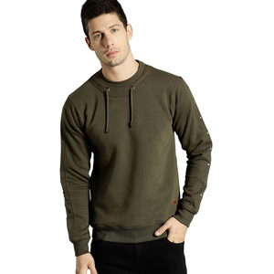 Sudadera de cuello redondo de algodón para hombre de alta calidad Jersey de cuello redondo informal con estampado de logotipo personalizado para invierno - Product Image 1