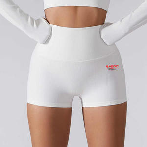 Gimnasio Entrenamiento Biker Shorts para Mujeres Cintura Alta Yoga Shorts Control de Barriga Correr - Product Image 1