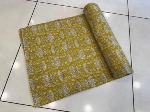 Handmade Bohemian Kantha <b>Quilted</b> <b>Bedspread</b> Unique Design Cotton Blanket with Hand Block Print Home Use-Gudari Kantha - Product Image 5