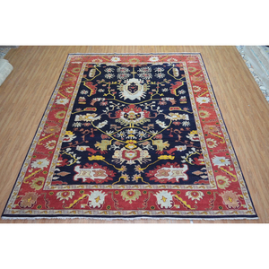 Alfombras de lana anudadas a mano antiguas Juegos de alfombras de algodón tejidas para el hogar rezando multicolor de nuevo diseño para sala de estar Tamaños 8x14 9x12 - Product Image 1