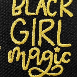 Custom Black Girl Magic Embroidered Iron <b>on</b> <b>Sew</b> <b>on</b> <b>Patch</b> Appliques <b>Patches</b> by TEPRA SPORTS - Product Image 6