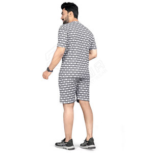 Conjunto de Verano Informal y Transpirable para Hombre, Personalizado, de Alta Calidad, 100% Algodón, Camiseta y Pantalones Cortos, Tallas Grandes - Product Image 4