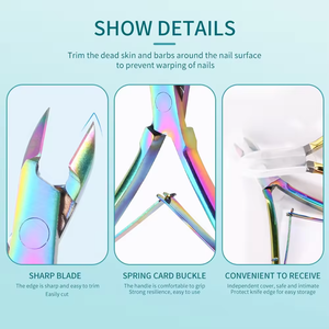 Vente en gros Pince à cuticules à double ressort en acier inoxydable pour manucure et traitement des ongles incarnés pour bébés - Product Image 2