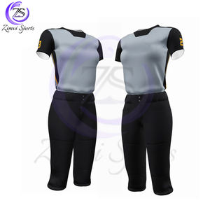 Col Montant Noir Et Gris Couleur Confortable Bonne Qualité Premium Qualité Nouveau Style Hommes Femmes Sport Porter Softball Uniformes - Product Image 2