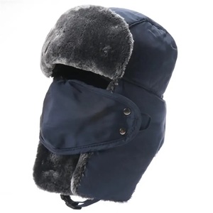 Chapeau de trappeur aviateur d'hiver personnalisé pour hommes chapeau de ski imperméable de style russe chaud casquette de bombardier protecteurs d'oreilles chauds chapeaux - Product Image 4
