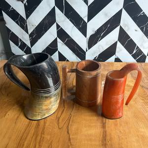 แก้วดื่มเบียร์ลายควายเขาวัวฮอร์นผลิตจากไวกิ้งพิมพ์ซับลิเมชันแบบ DIY สำหรับตกแต่ง - Product Image 5