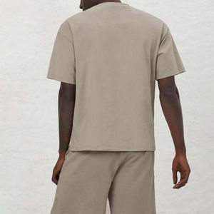 Mode goutte épaule hommes t-shirts personnalisé 280gsm 300gsm 320gsm t-shirts poids lourd surdimensionné coton O cou t-shirts - Product Image 3