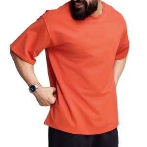 Prix bas, vente en gros, créez votre propre design, 100% coton, respirant, écologique, haute qualité, épaules tombantes, manches courtes, grande taille - Product Image 2