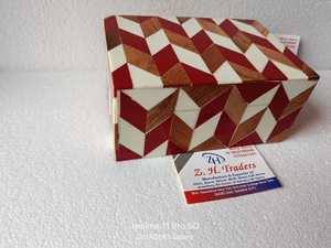 กล่องใส่เครื่องประดับ MDF แบบวินเทจิวเวลรี่ฝังกระดูกทำจากเรซินของผู้หญิงที่เก็บของได้หลากหลายขนาดโลโก้ที่ออกแบบได้ตามต้องการ - Product Image 4